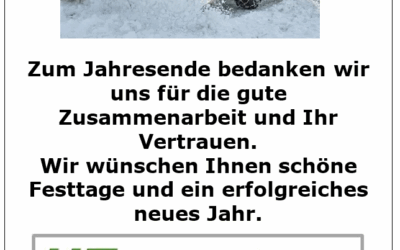 Betriebsferien Winter 2025